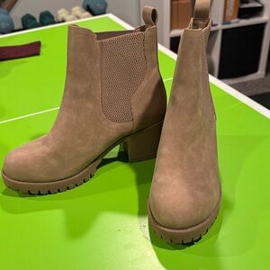 MIA Taupe Ankle Booties